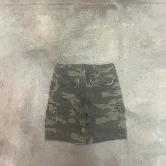 NWT Y2K Abercrombie & Fitch camo cargo shorts utility paratrooper baggy‎ - Picture 1 of 7